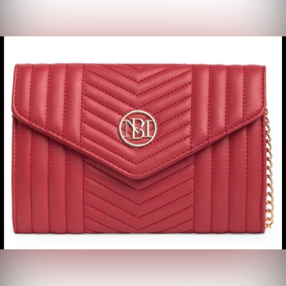NWT Badgley Mischka red crossbody